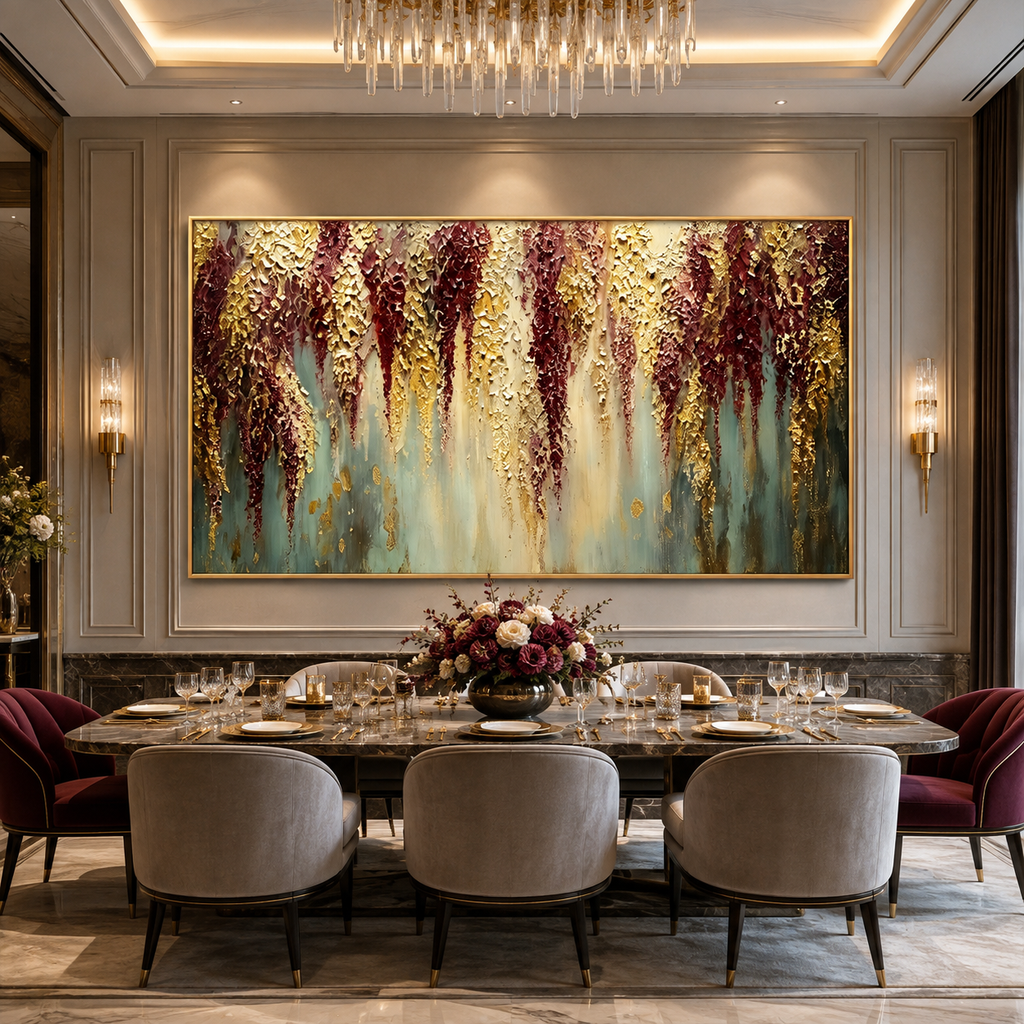 AVIORART Cascading Bloom Wall Art Canvas