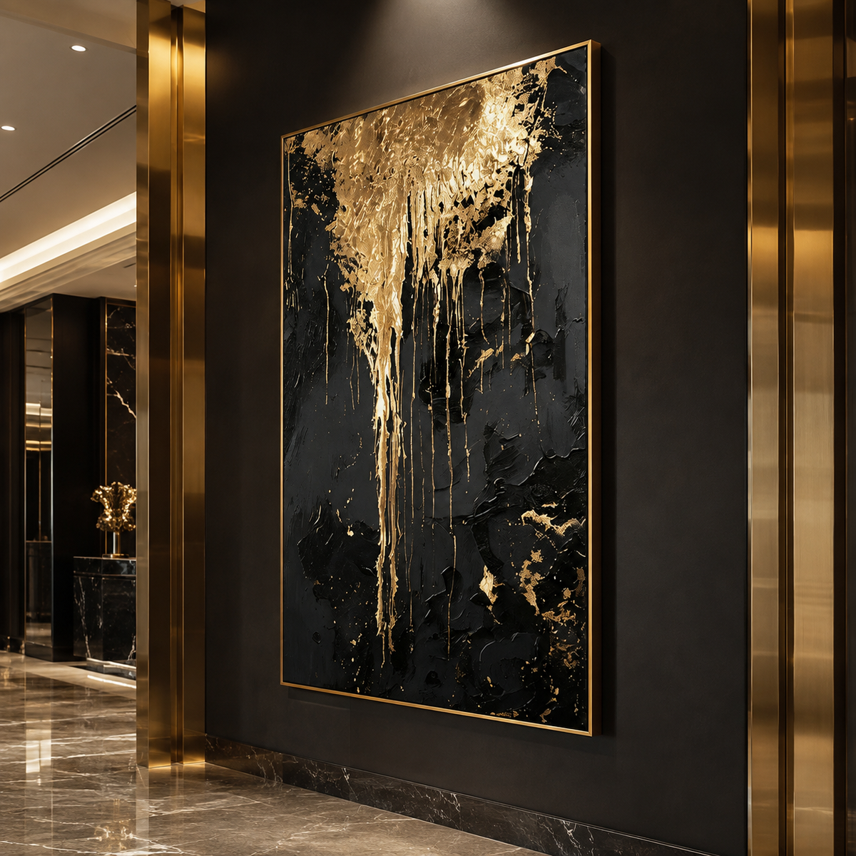 AVIORART Cascading Wealth Wall Art Canvas