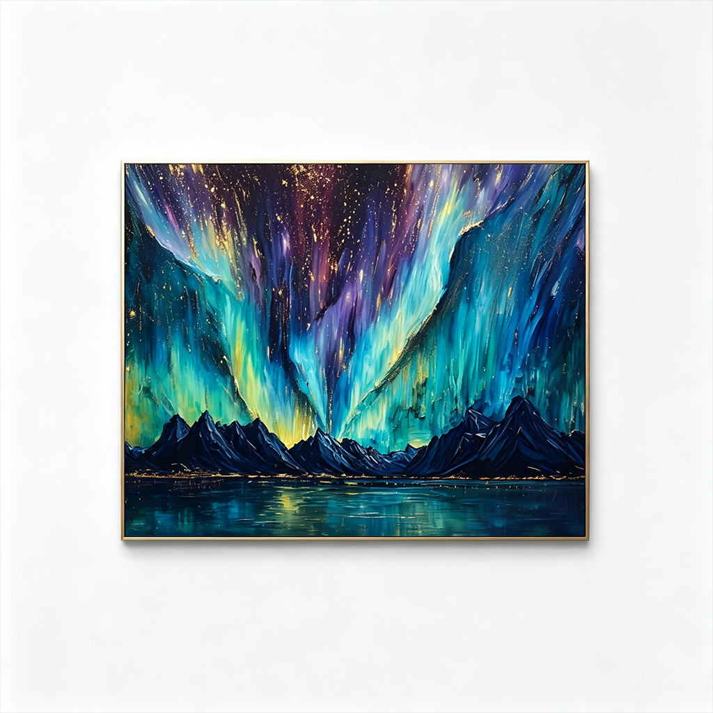 AVIORART Celestial Lights Wall Art Canvas