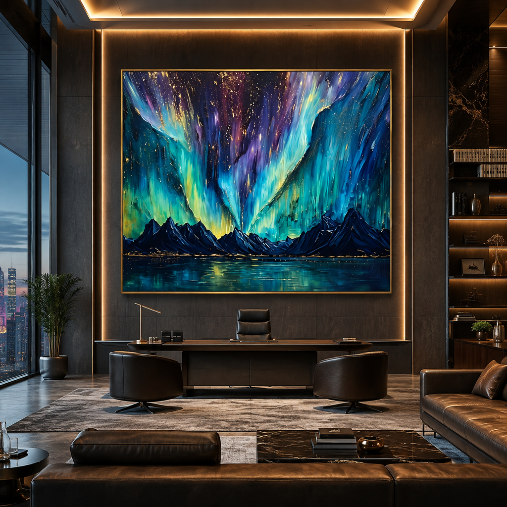AVIORART Celestial Lights Wall Art Canvas
