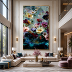AVIORART Celestial Petals Wall Art Canvas
