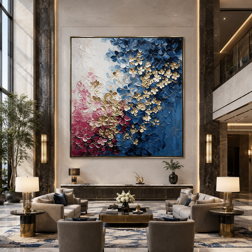 AVIORART Champagne Blossoms Wall Art Canvas