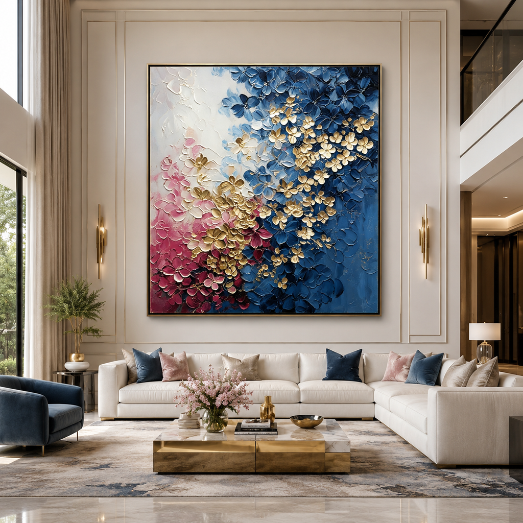 AVIORART Champagne Blossoms Wall Art Canvas