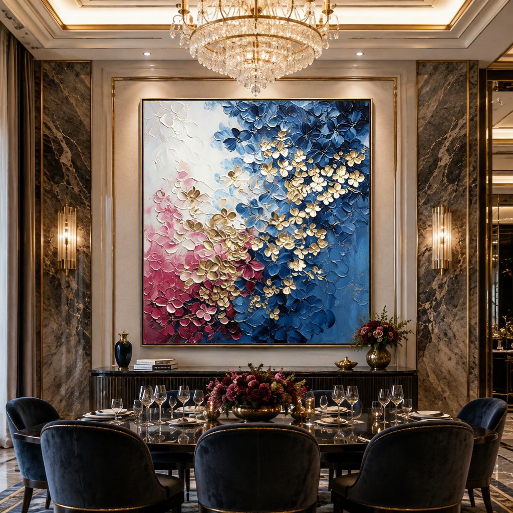 AVIORART Champagne Blossoms Wall Art Canvas