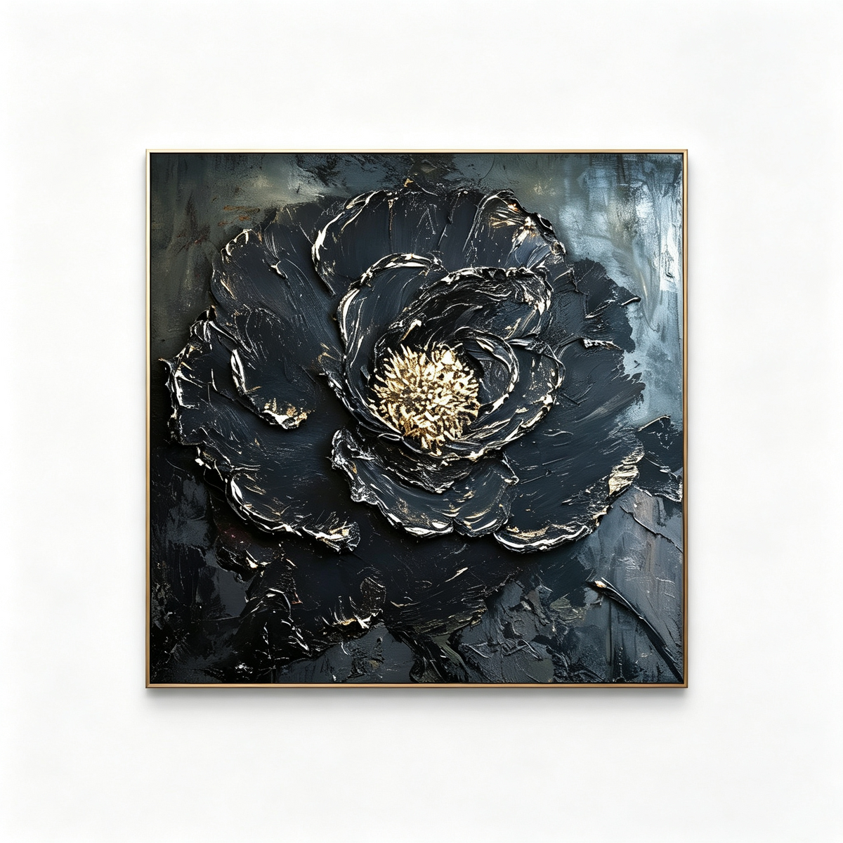 AVIORART Charcoal Rose Wall Art Canvas