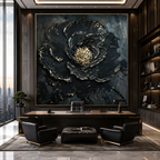 AVIORART Charcoal Rose Wall Art Canvas