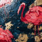 AVIORART Flamingo Party Wall Art Canvas