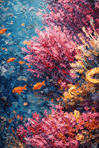 AVIORART Coral Garden Wall Art Canvas