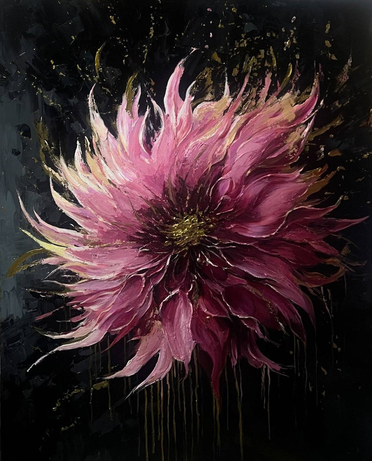 AVIORART Blooms at Night Wall Art Canvas