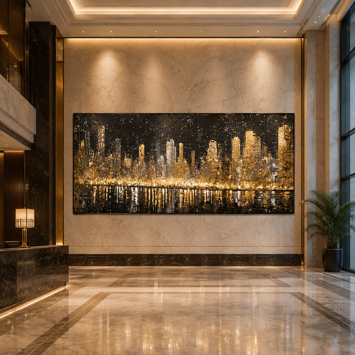 AVIORART City of Gold Wall Art Canvas
