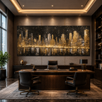 AVIORART City of Gold Wall Art Canvas