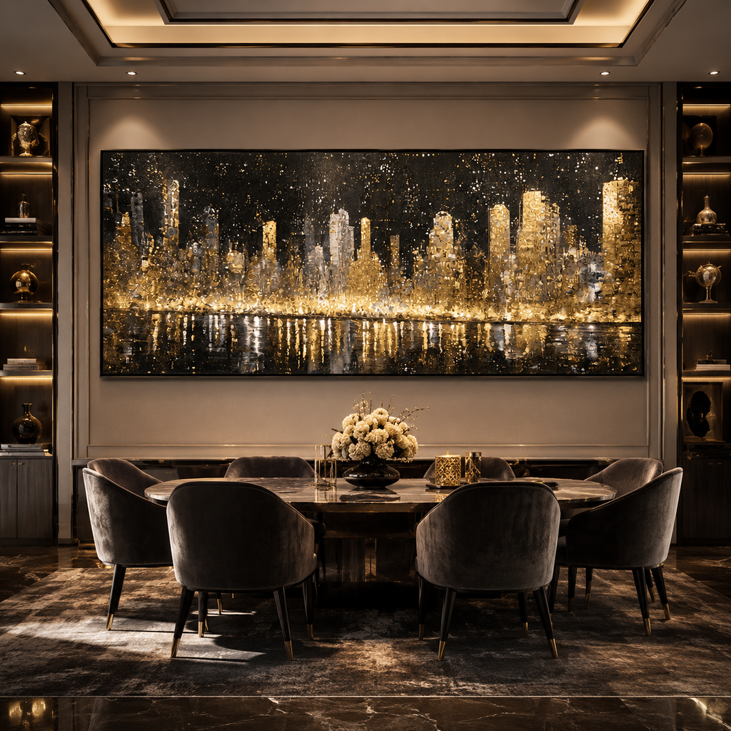 AVIORART City of Gold Wall Art Canvas