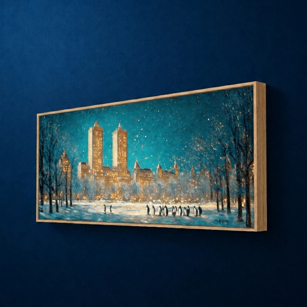 AVIORART City of Snowlight Wall Art Canvas