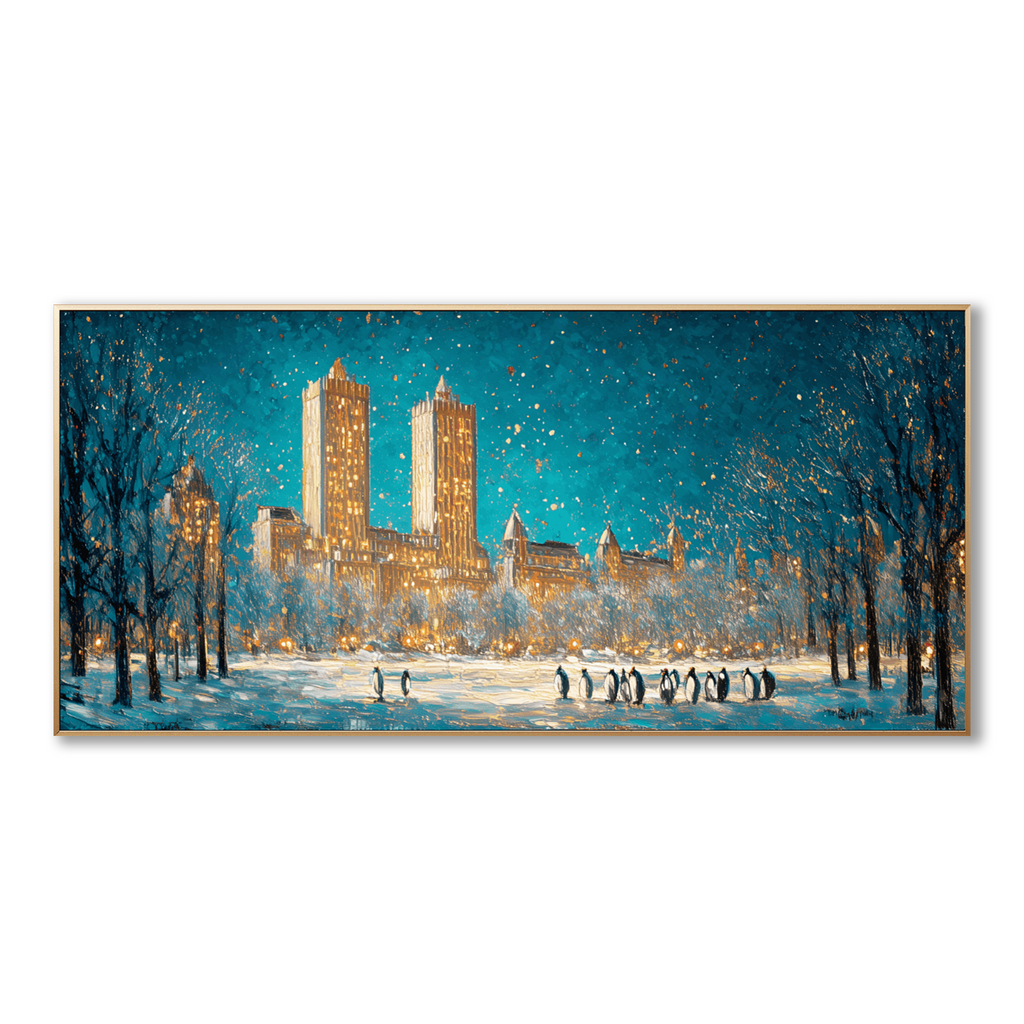 AVIORART City of Snowlight Wall Art Canvas
