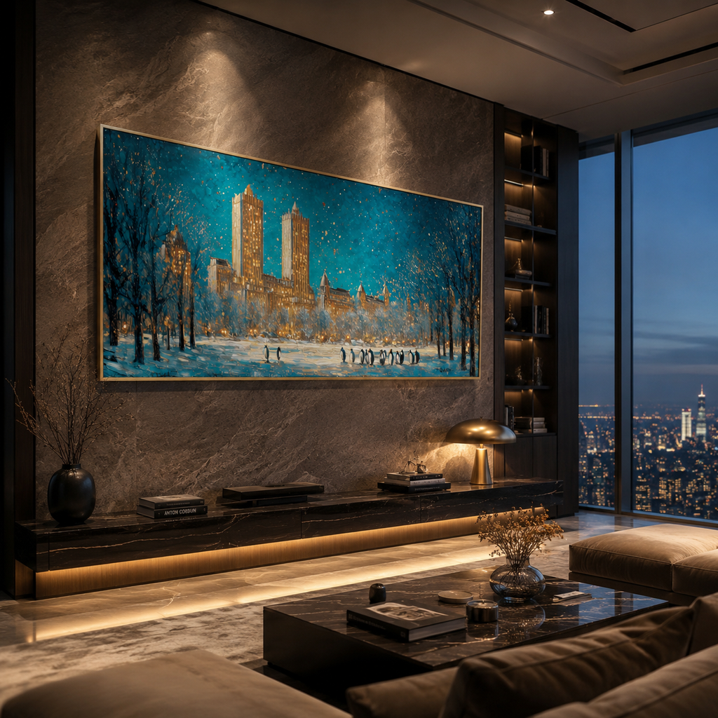 AVIORART City of Snowlight Wall Art Canvas