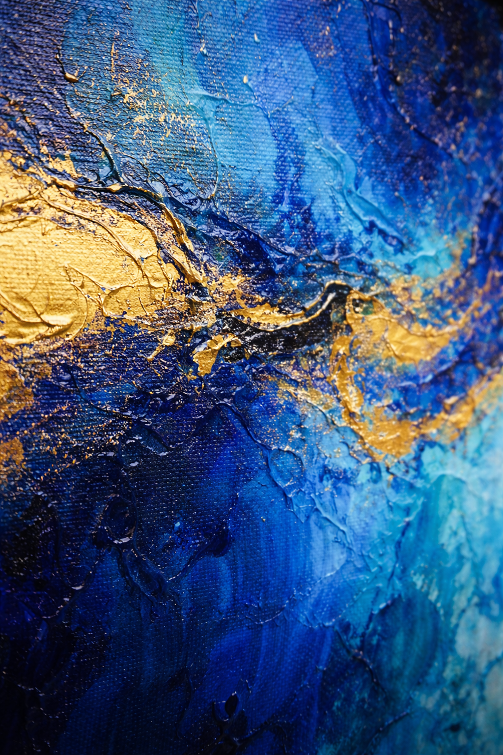 AVIORART Blue Infinity Wall Art Canvas