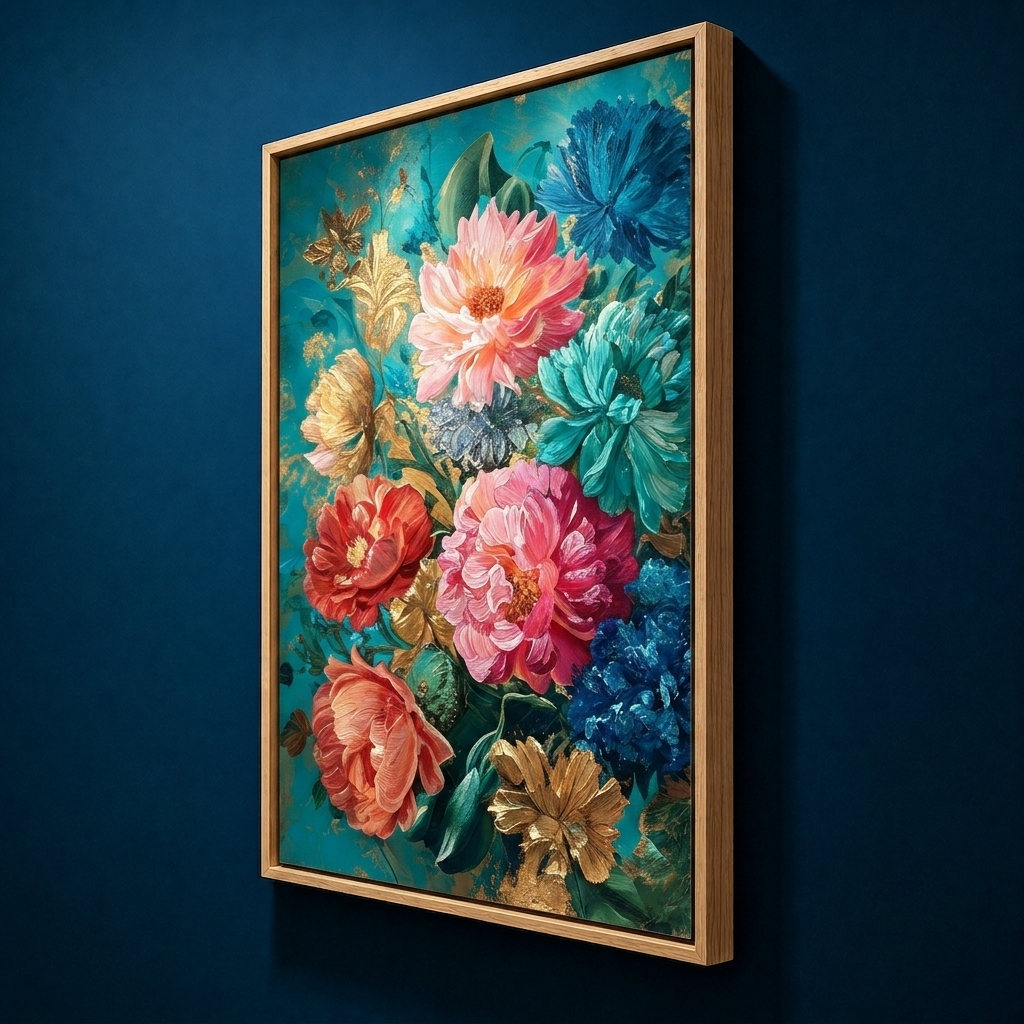 AVIORART Coral Blooms Wall Art Canvas