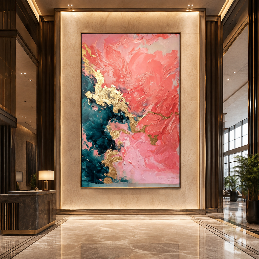 AVIORART Coral Clouds Wall Art Canvas