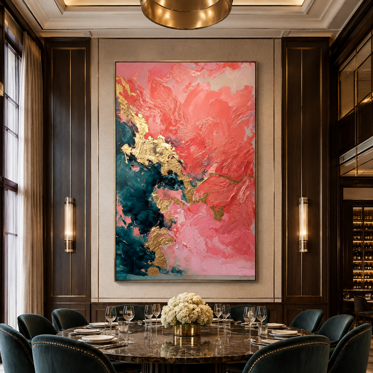 AVIORART Coral Clouds Wall Art Canvas