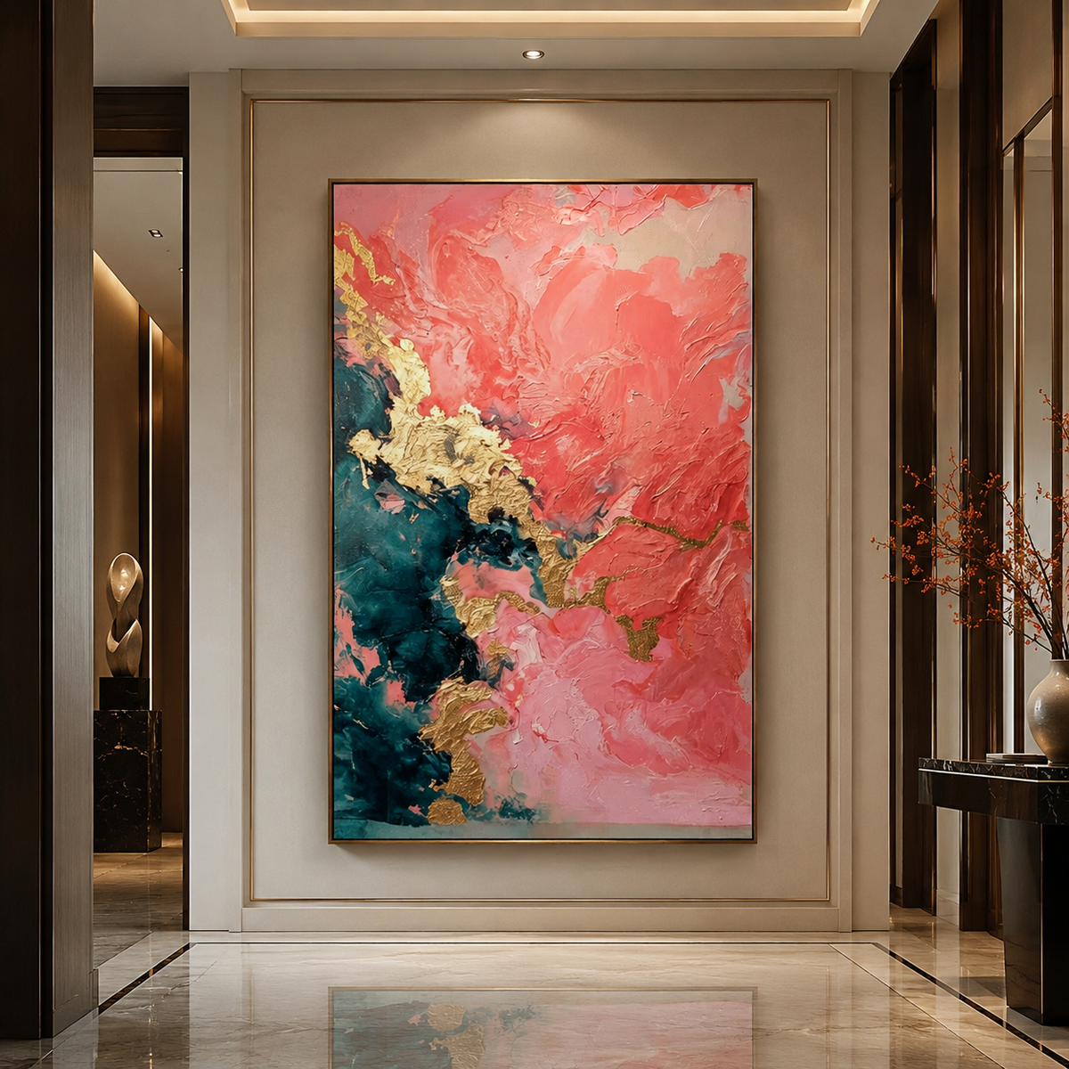 AVIORART Coral Clouds Wall Art Canvas