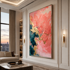 AVIORART Coral Clouds Wall Art Canvas