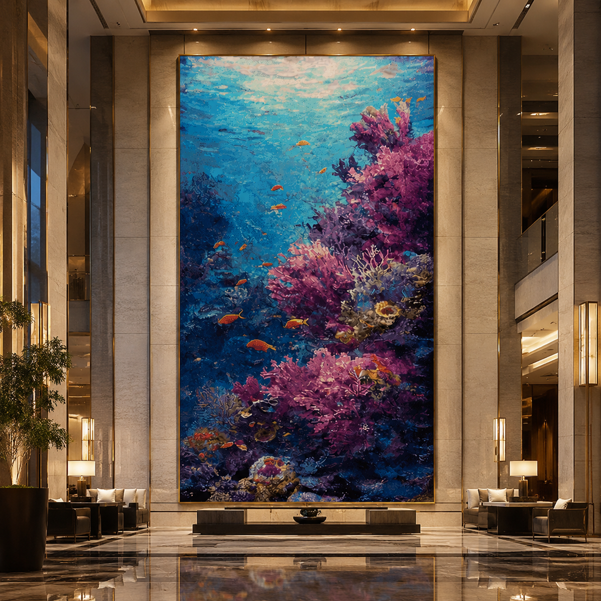 AVIORART Coral Garden Wall Art Canvas