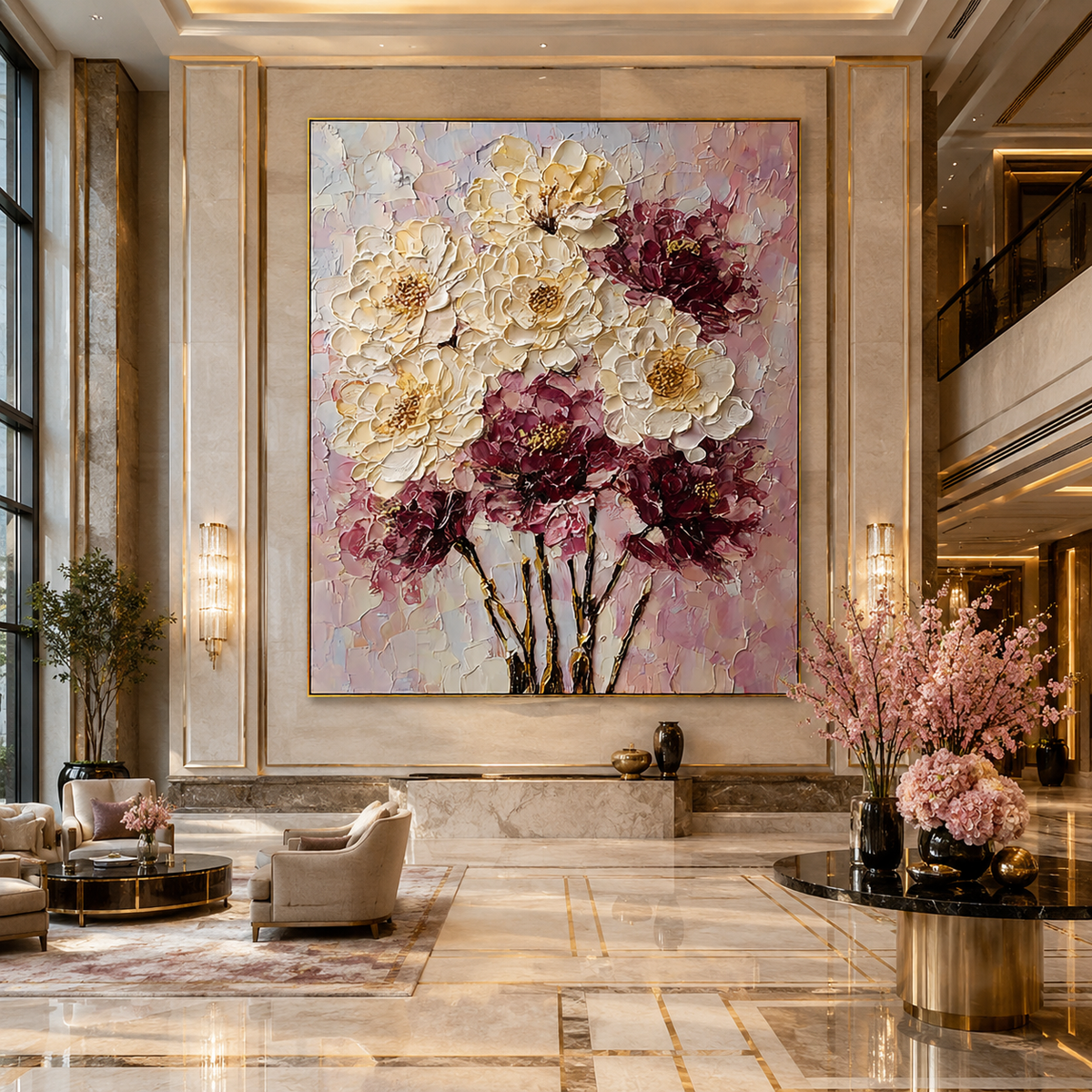 AVIORART Cream Wine Wall Art Canvas