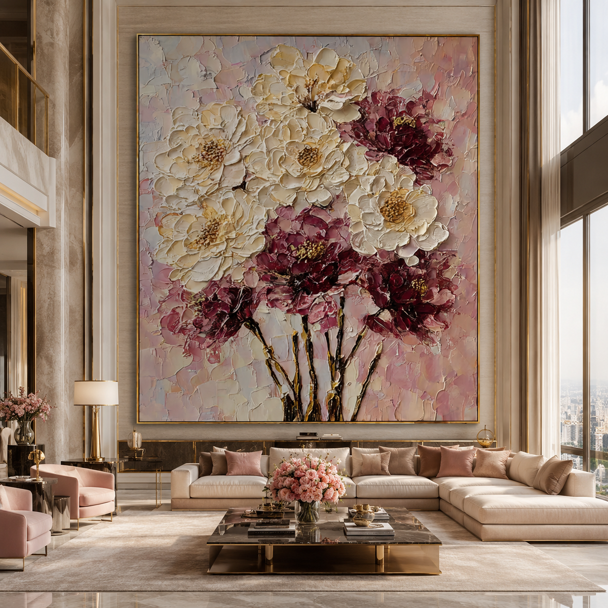 AVIORART Cream Wine Wall Art Canvas