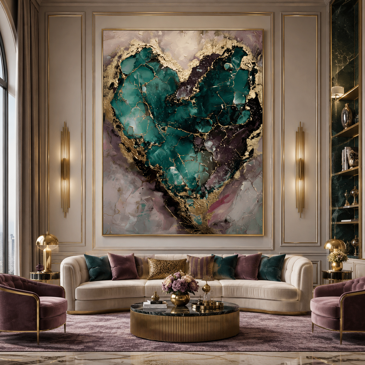 AVIORART Crystallized Love Wall Art Canvas