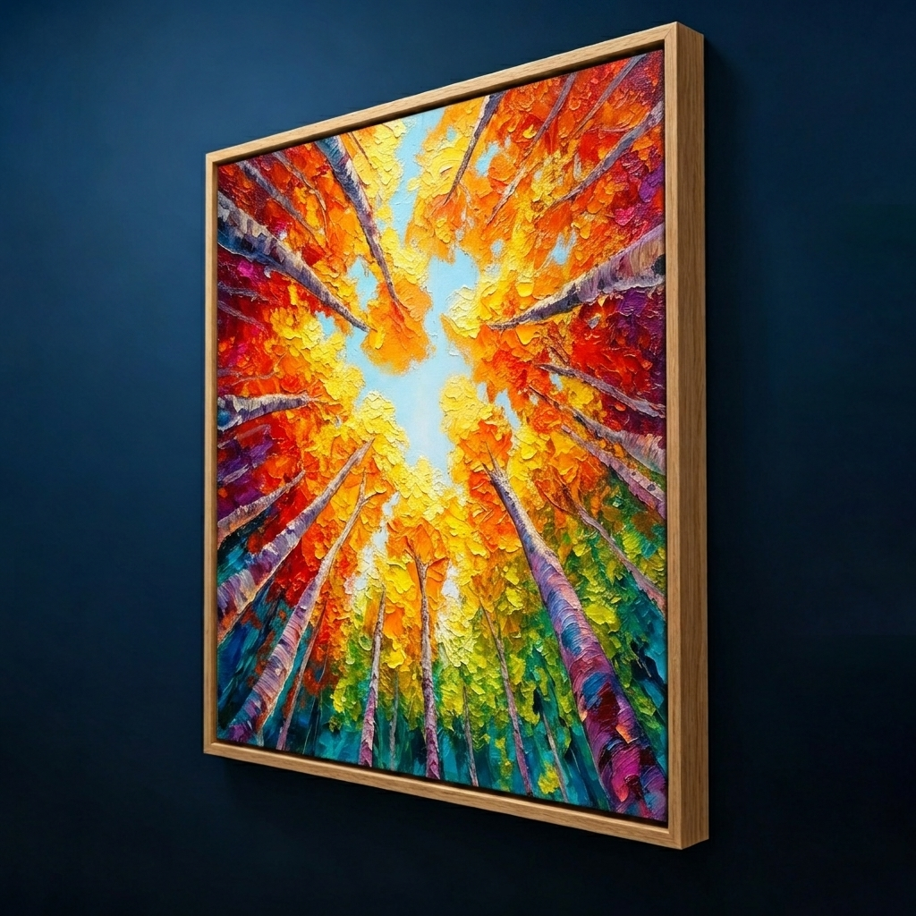 AVIORART Dancing Leaves Wall Art Canvas