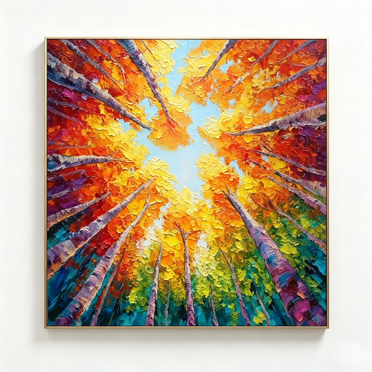 AVIORART Dancing Leaves Wall Art Canvas