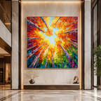 AVIORART Dancing Leaves Wall Art Canvas