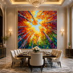 AVIORART Dancing Leaves Wall Art Canvas