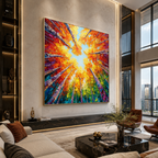 AVIORART Dancing Leaves Wall Art Canvas