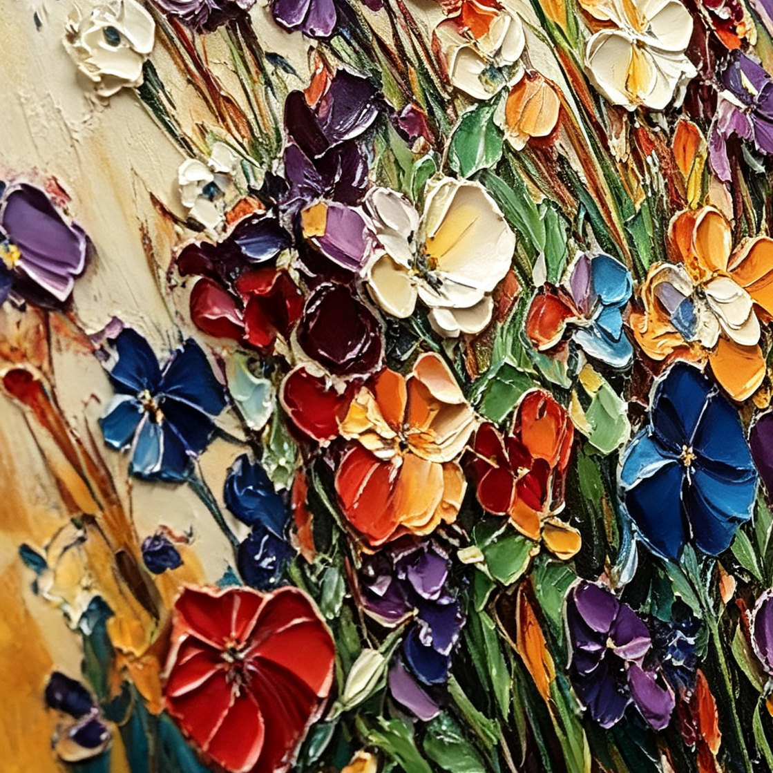 AVIORART Dancing Petals Wall Art Canvas
