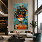 AVIORART Elegant Lady Wall Art Canvas