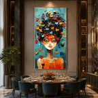 AVIORART Elegant Lady Wall Art Canvas