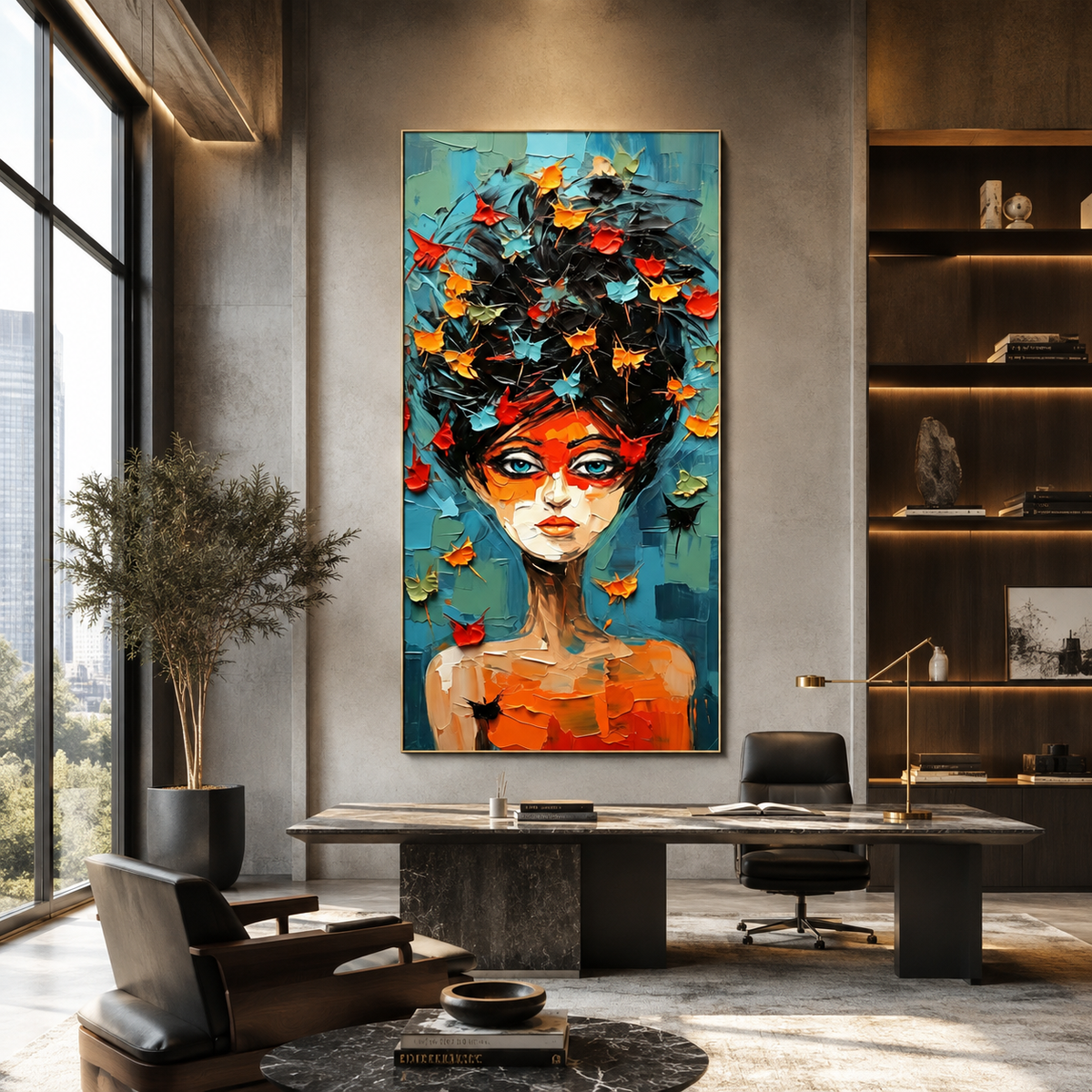 AVIORART Elegant Lady Wall Art Canvas