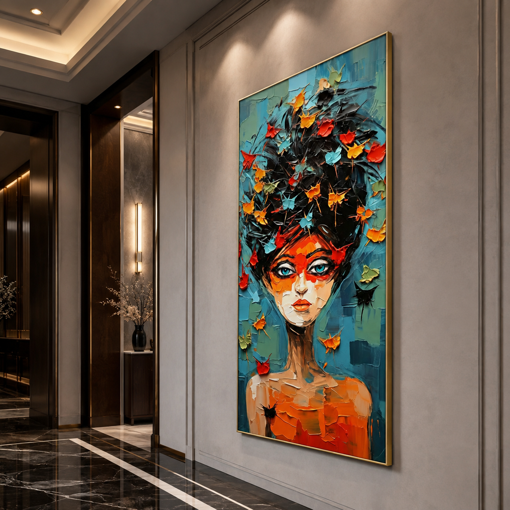 AVIORART Elegant Lady Wall Art Canvas