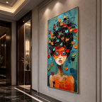 AVIORART Elegant Lady Wall Art Canvas