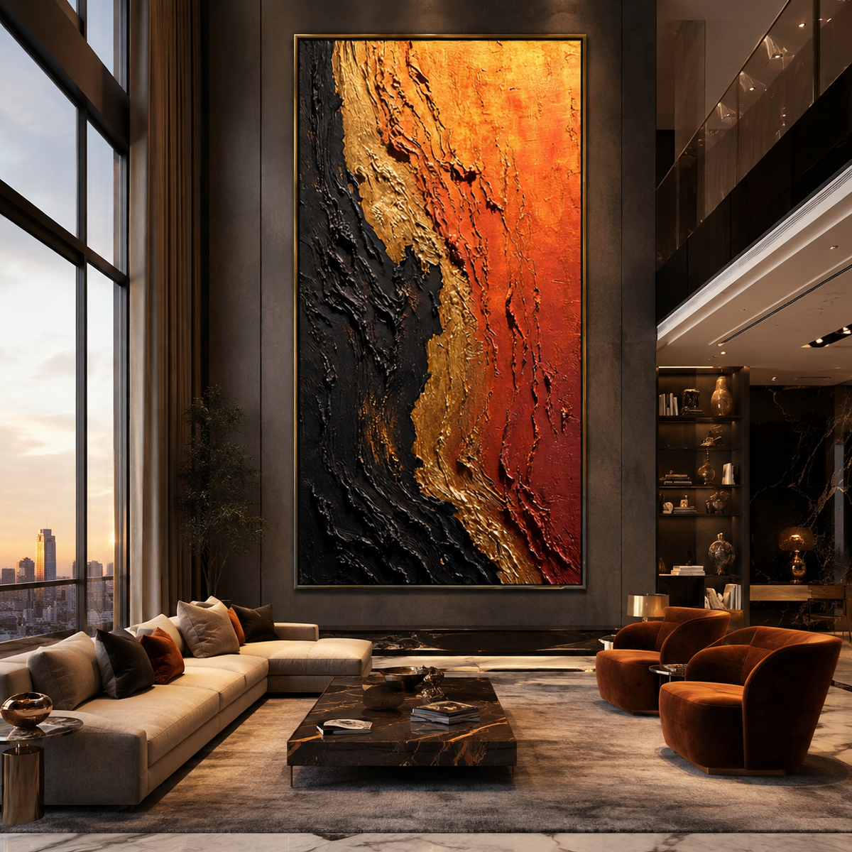 AVIORART Embertide Wall Art Canvas
