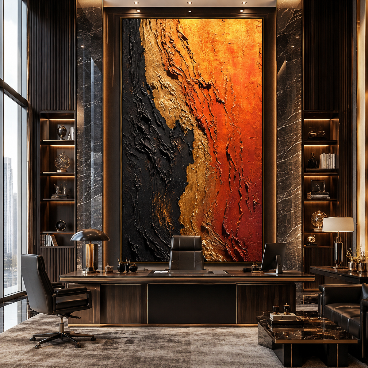 AVIORART Embertide Wall Art Canvas