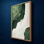 AVIORART Emerald Tides Wall Art Canvas
