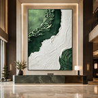 AVIORART Emerald Tides Wall Art Canvas