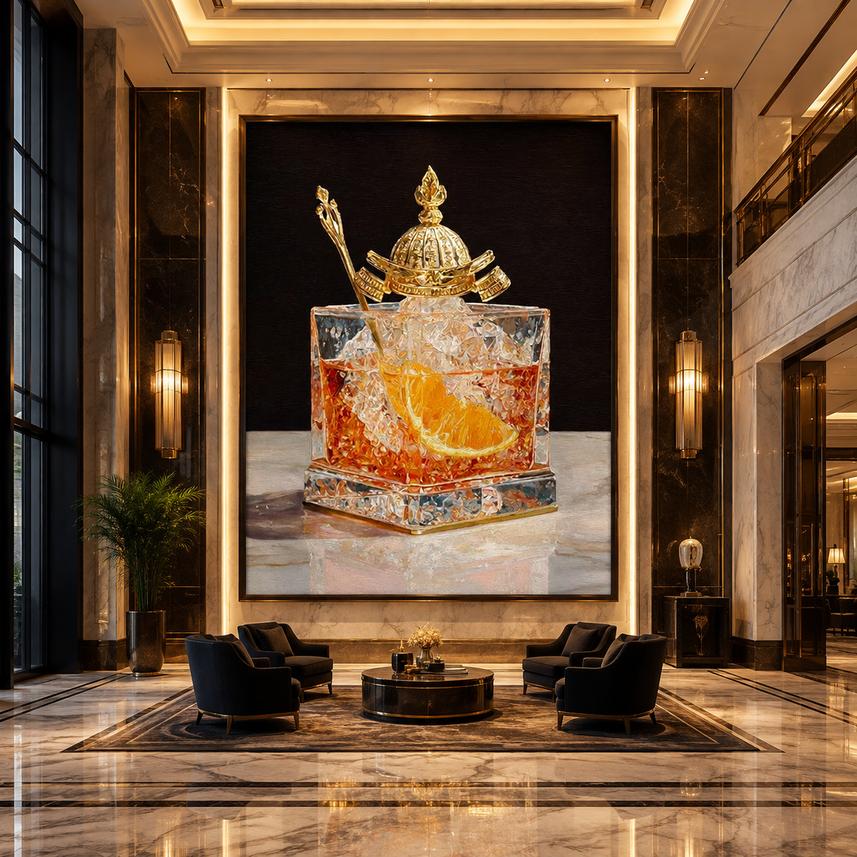 AVIORART Emperor's Cocktail Wall Art Canvas