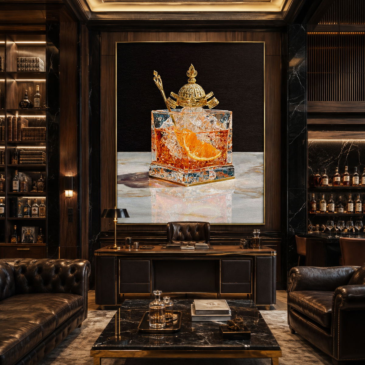 AVIORART Emperor's Cocktail Wall Art Canvas