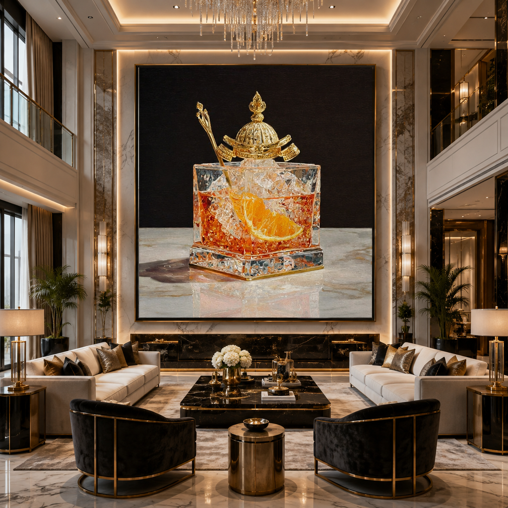AVIORART Emperor's Cocktail Wall Art Canvas