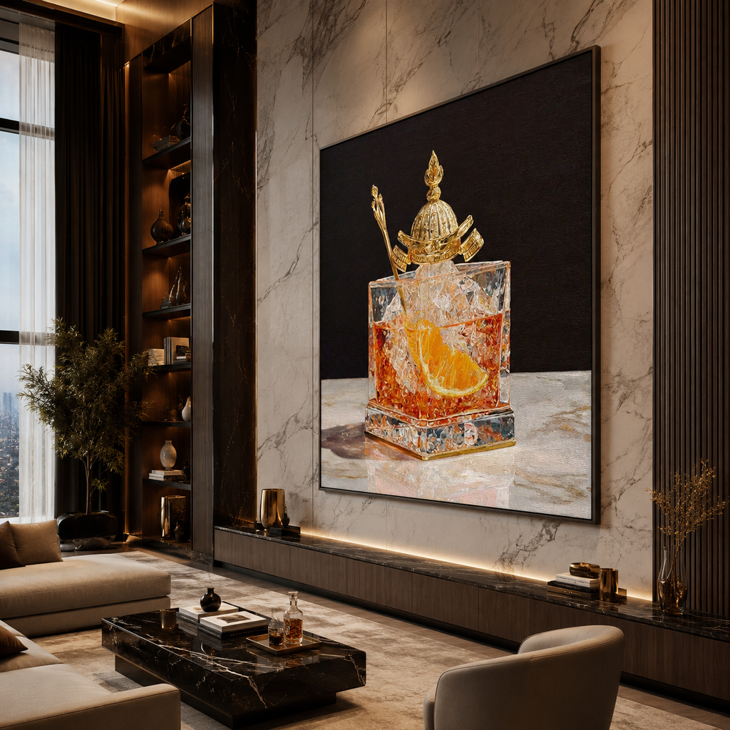 AVIORART Emperor's Cocktail Wall Art Canvas