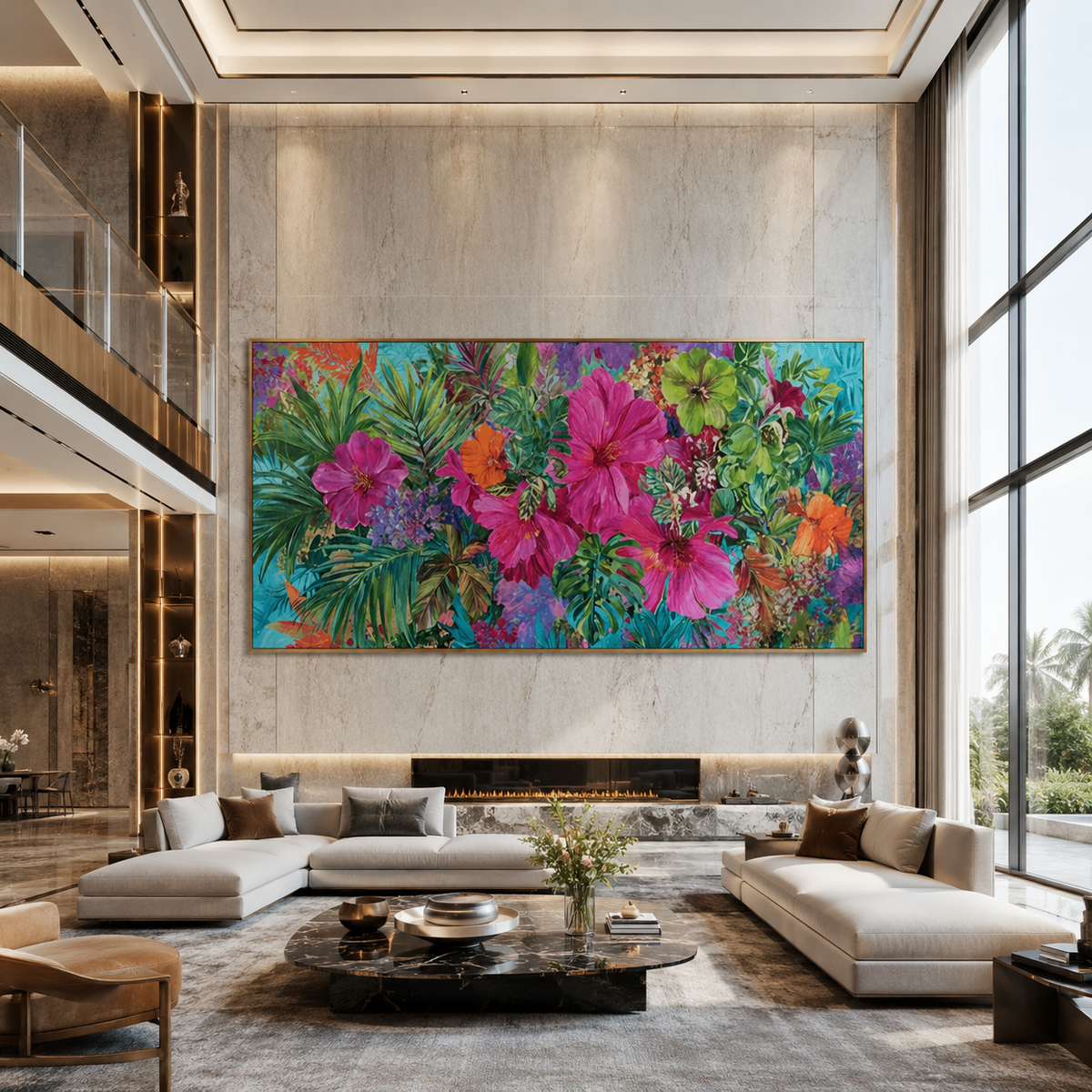 AVIORART Exotic Jungle Wall Art Canvas