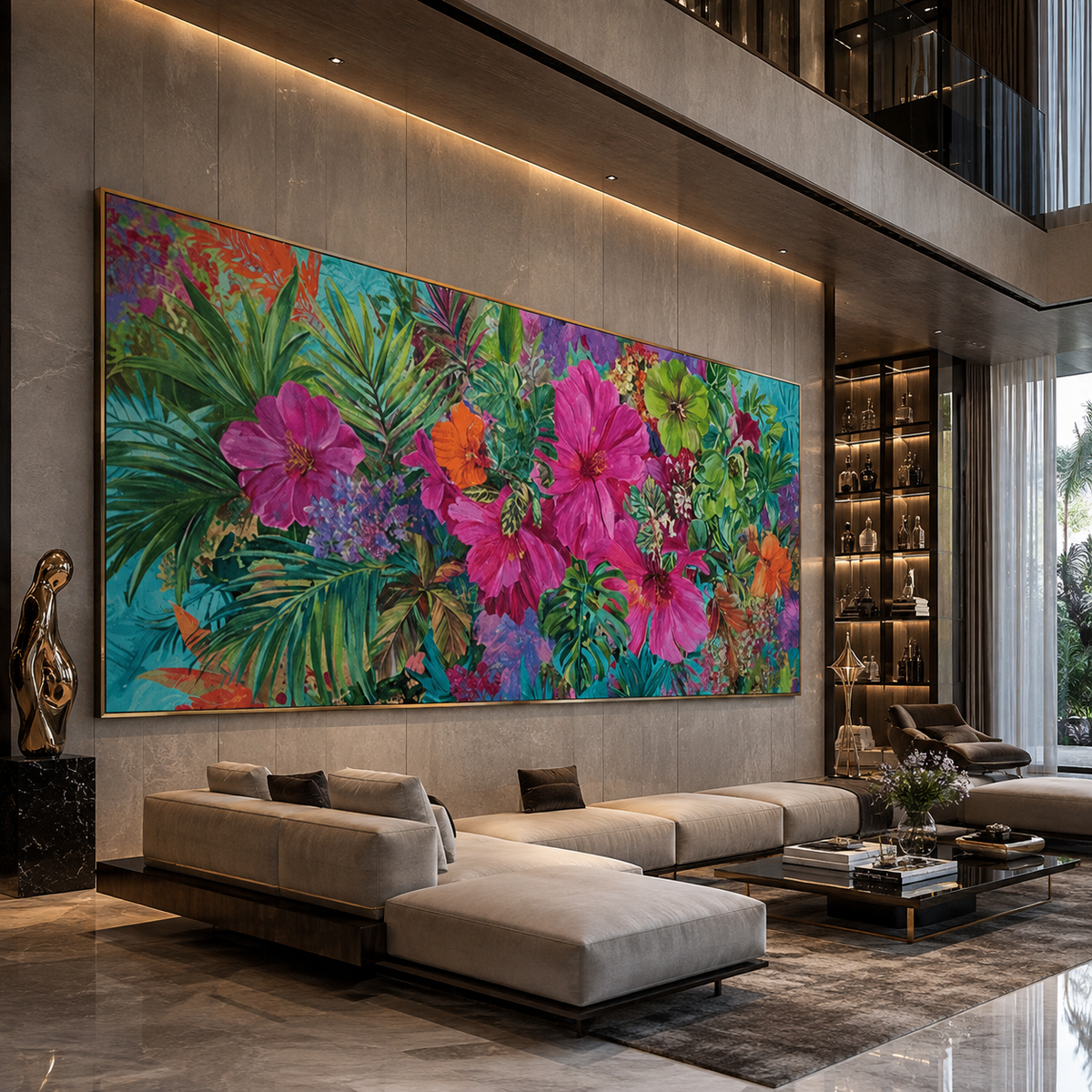AVIORART Exotic Jungle Wall Art Canvas